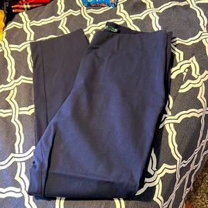 NWOT Ralph Lauren Navy Stretch Tapered dress pant